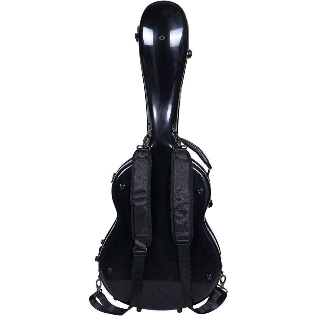 Crossrock Fiberglass Classical Guitar Case, TSA Lock, 4/4 Full Size