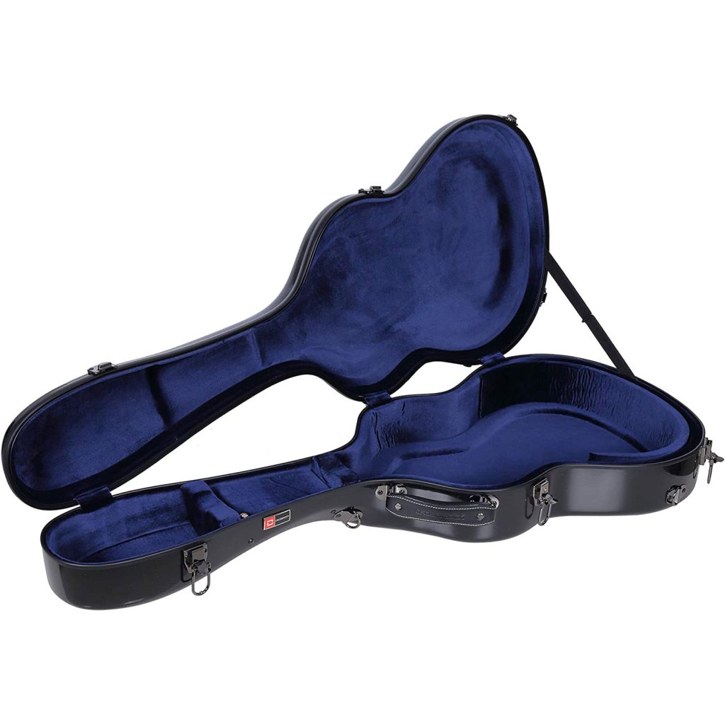 Crossrock Fiberglass Classical Guitar Case, TSA Lock, 4/4 Full Size